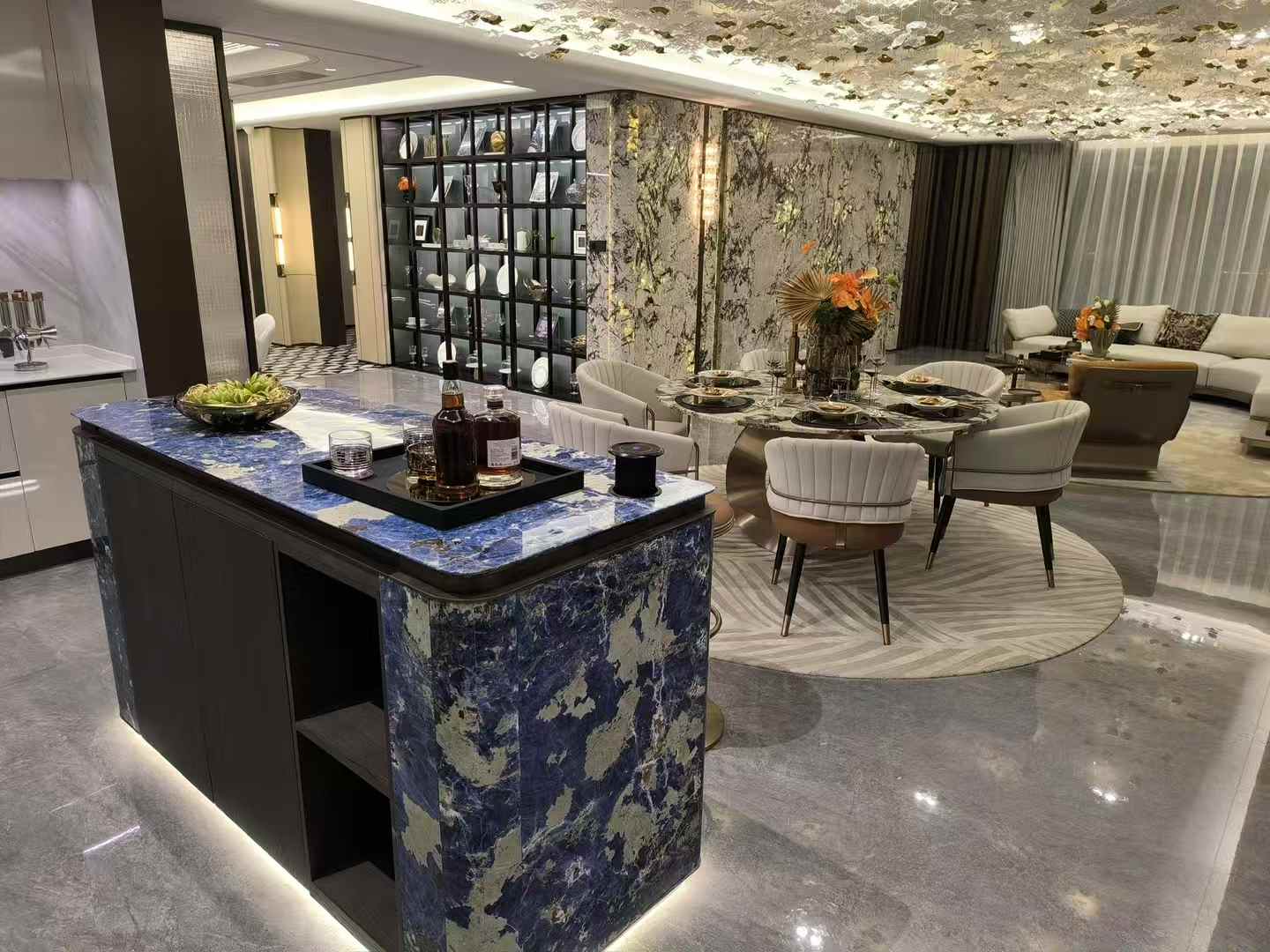 Top 3 pedras azuis naturais para design de luxo