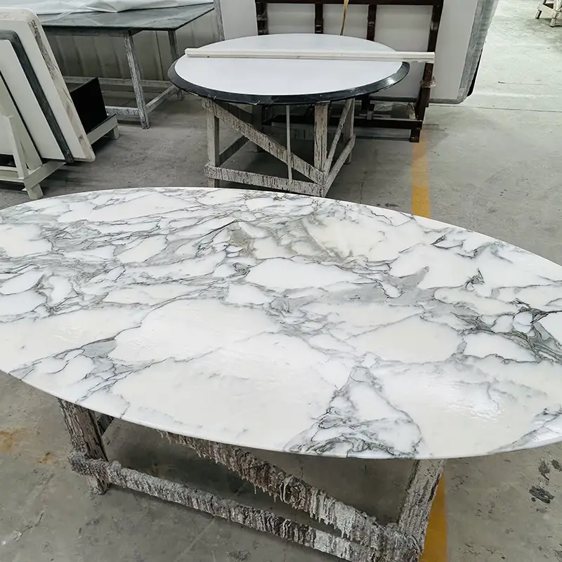 Arabescato Marble mesa de mármore
