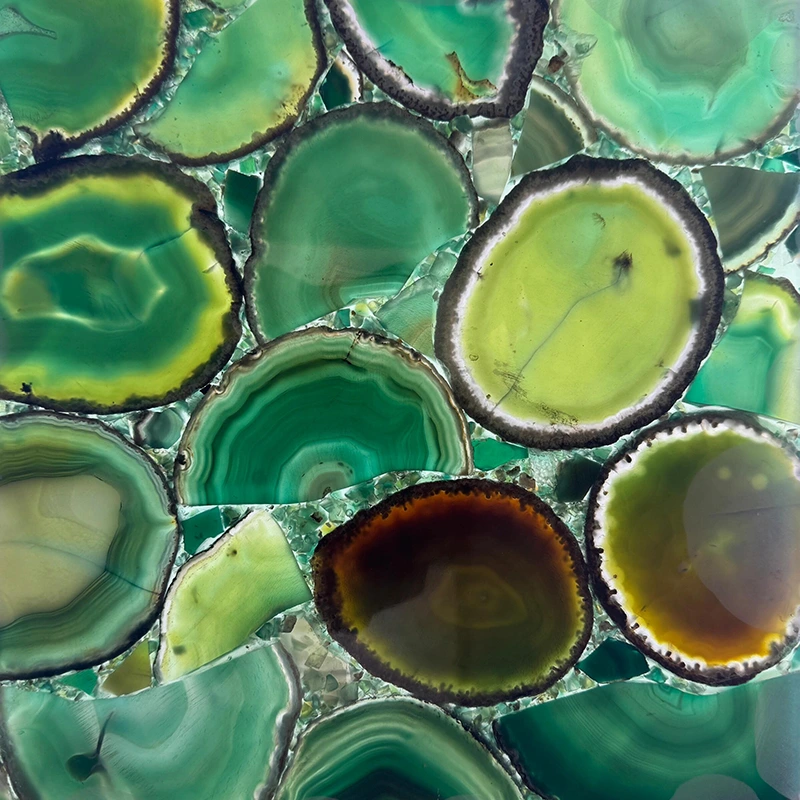 Comprimido de ágata verde