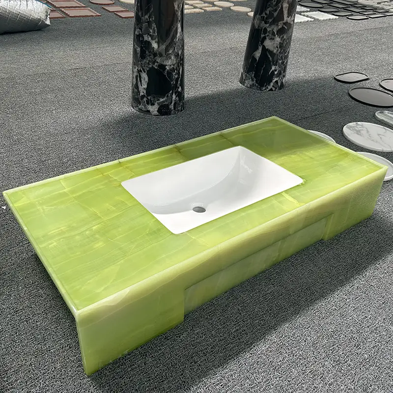 Vanidade verde de onyx