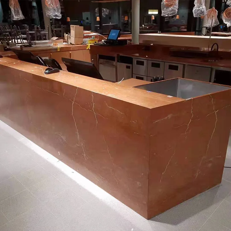 Laje de mármore Rosso Alicante