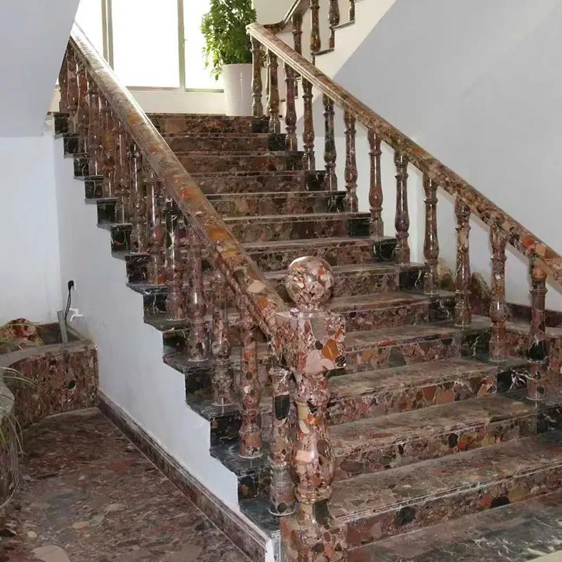 Tensão de laje de mármore vermelha